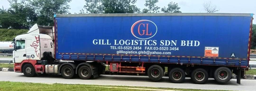 Gill Logistics curtain-sider on the road